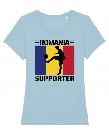 Fotbal Romania - Romanian supporter v4 Sky Blue