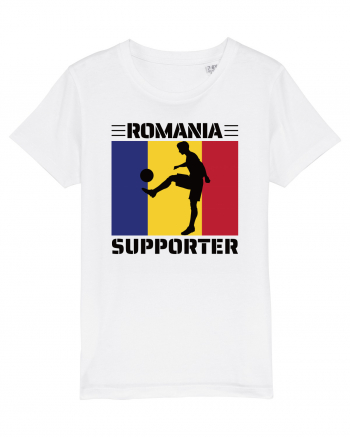 Fotbal Romania - Romanian supporter v4 White