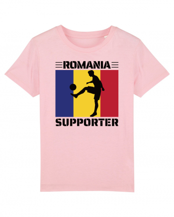 Fotbal Romania - Romanian supporter v4 Cotton Pink