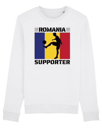 Fotbal Romania - Romanian supporter v4 White