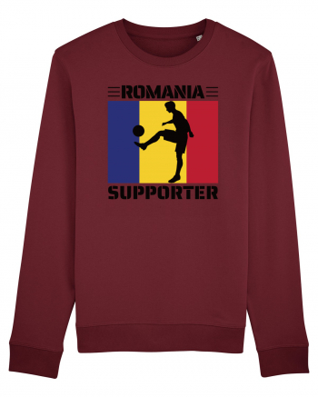 Fotbal Romania - Romanian supporter v4 Burgundy