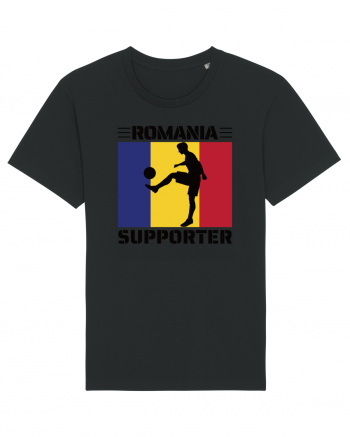 Fotbal Romania - Romanian supporter v4 Black