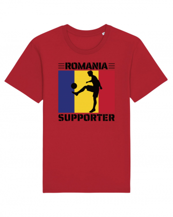 Fotbal Romania - Romanian supporter v4 Red