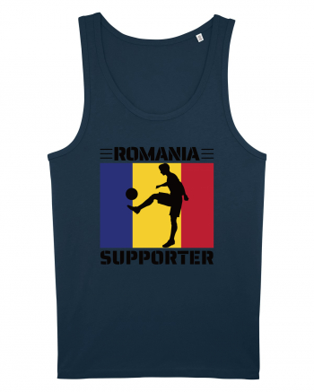 Fotbal Romania - Romanian supporter v4 Navy