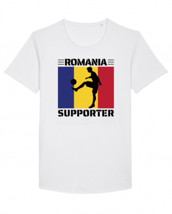 Fotbal Romania - Romanian supporter v4 White