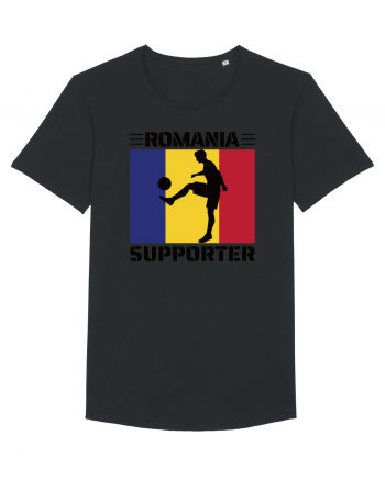 Fotbal Romania - Romanian supporter v4 Black