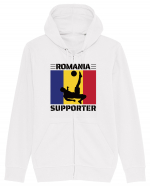 Fotbal Romania - Romanian supporter v5 Hanorac cu fermoar Unisex Connector
