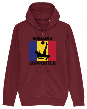 Fotbal Romania - Romanian supporter v5 Burgundy