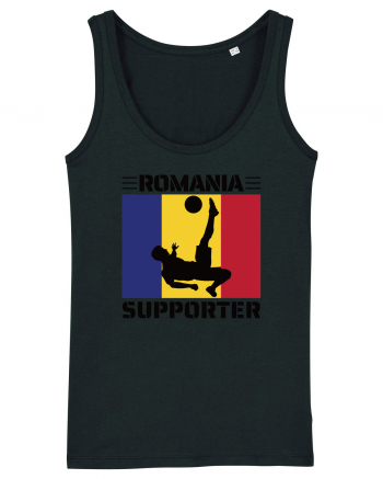 Fotbal Romania - Romanian supporter v5 Black