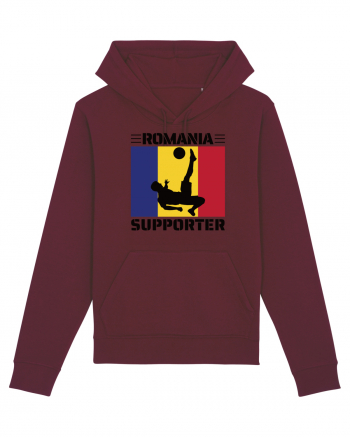 Fotbal Romania - Romanian supporter v5 Burgundy