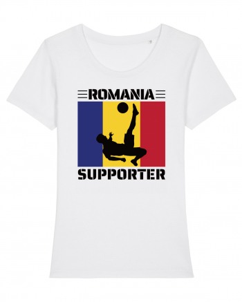 Fotbal Romania - Romanian supporter v5 White