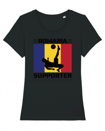 Fotbal Romania - Romanian supporter v5 Black