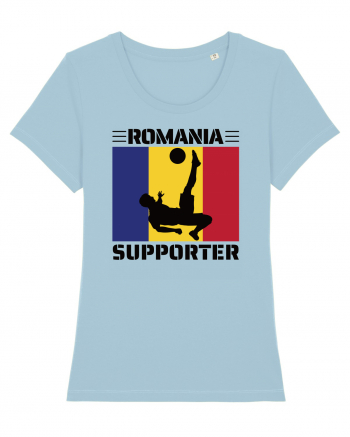 Fotbal Romania - Romanian supporter v5 Sky Blue