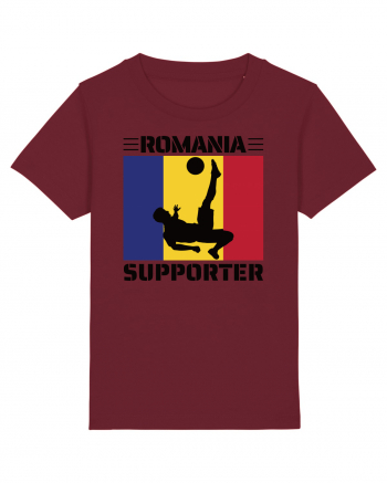 Fotbal Romania - Romanian supporter v5 Burgundy