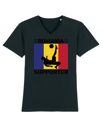 Fotbal Romania - Romanian supporter v5 Black