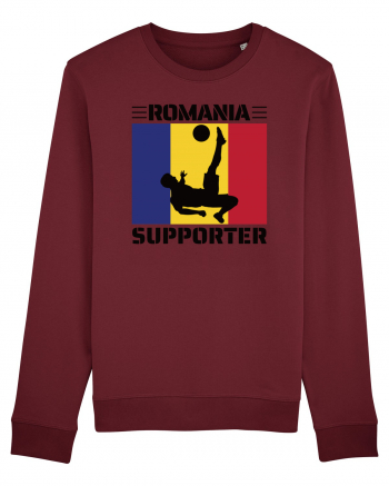 Fotbal Romania - Romanian supporter v5 Burgundy