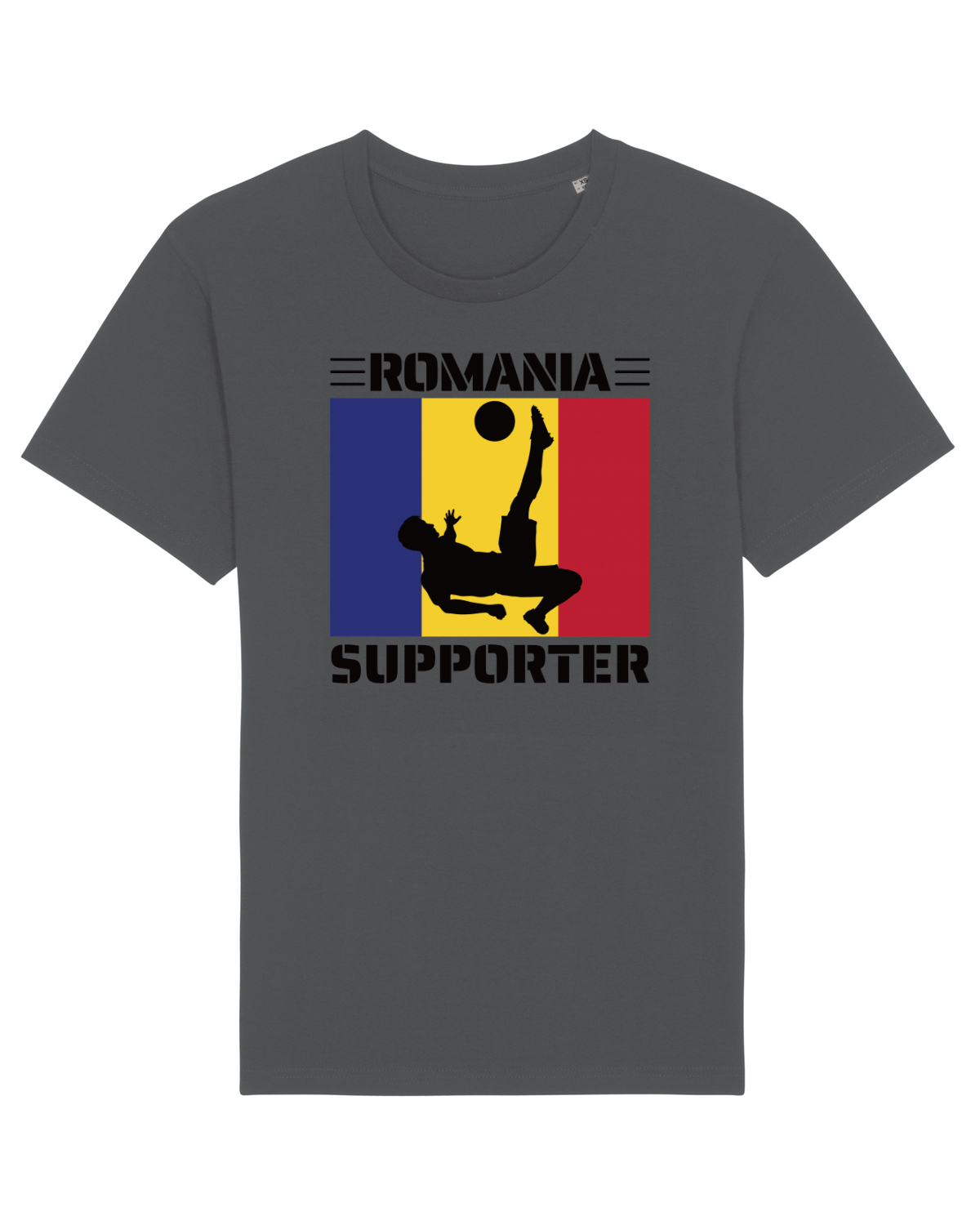 Tricou mânecă scurtă Unisex Rocker Anthracite