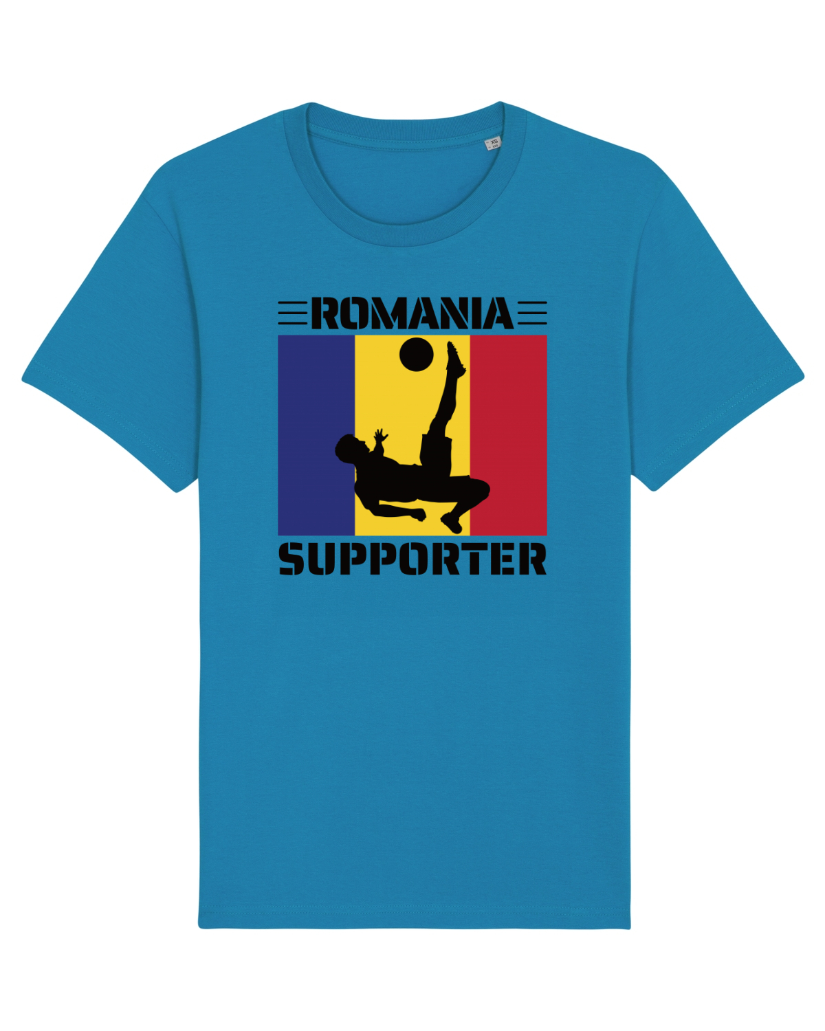 Tricou mânecă scurtă Unisex Rocker Azur