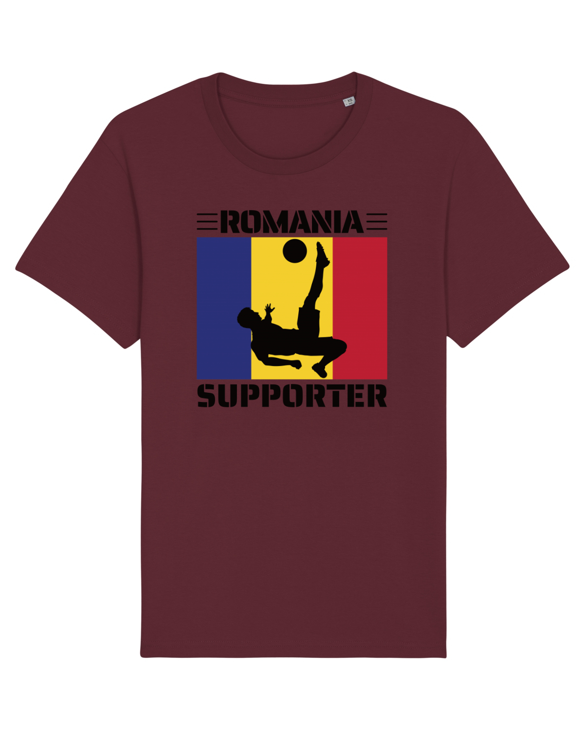 Tricou mânecă scurtă Unisex Rocker Burgundy