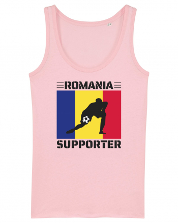 Fotbal Romania - Romanian supporter v6 Cotton Pink