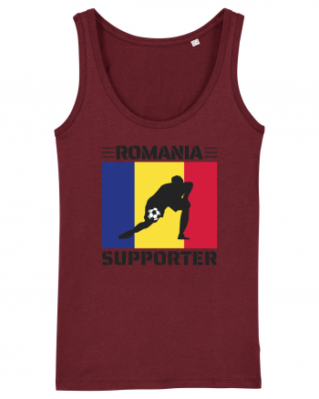 Fotbal Romania - Romanian supporter v6 Burgundy