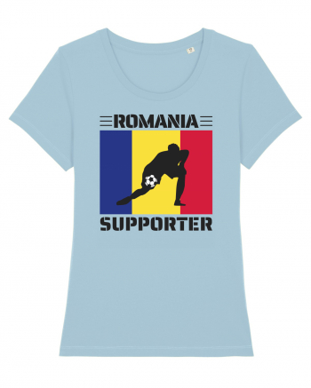 Fotbal Romania - Romanian supporter v6 Sky Blue