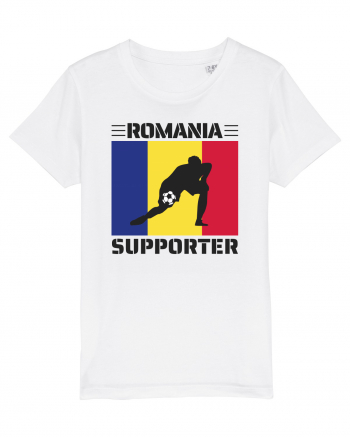 Fotbal Romania - Romanian supporter v6 White