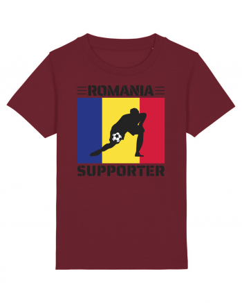 Fotbal Romania - Romanian supporter v6 Burgundy