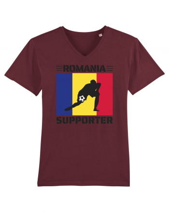 Fotbal Romania - Romanian supporter v6 Burgundy