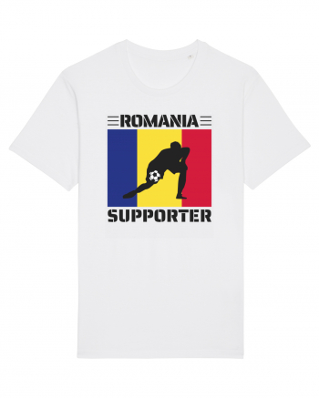 Fotbal Romania - Romanian supporter v6 White