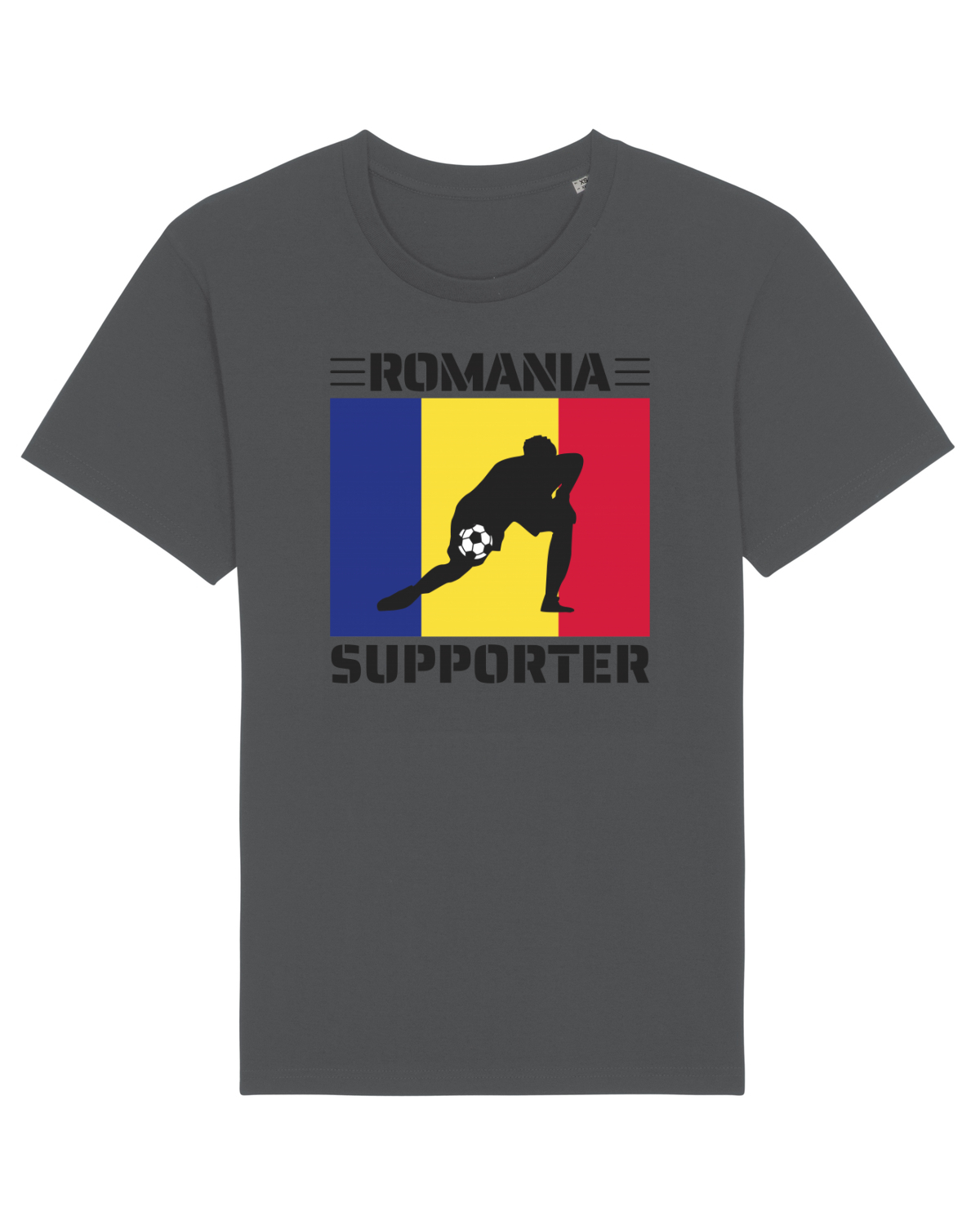 Tricou mânecă scurtă Unisex Rocker Anthracite