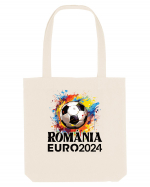 Suporter Romania - Splashed football Euro 2024 Sacoșă textilă