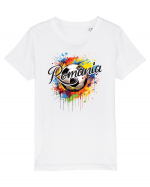 pentru fanii fotbalului românesc - Splashed football v1 Tricou mânecă scurtă  Copii Mini Creator