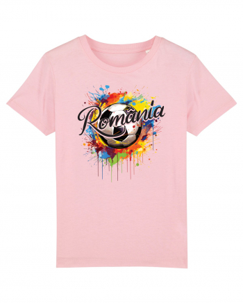 pentru fanii fotbalului românesc - Splashed football v1 Cotton Pink