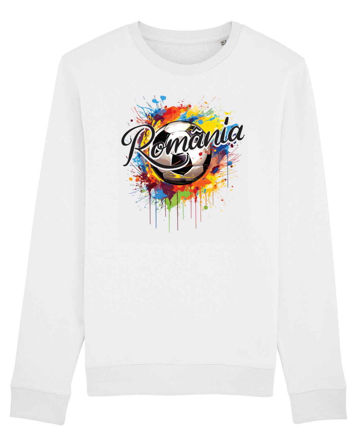 Bluză mânecă lungă Unisex Rise White