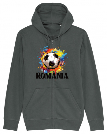 pentru fanii fotbalului românesc - Splashed football v2 Anthracite