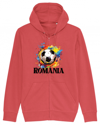 pentru fanii fotbalului românesc - Splashed football v2 Carmine Red