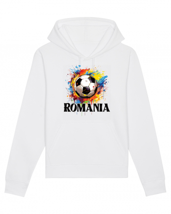 pentru fanii fotbalului românesc - Splashed football v2 White