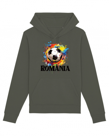 pentru fanii fotbalului românesc - Splashed football v2 Khaki