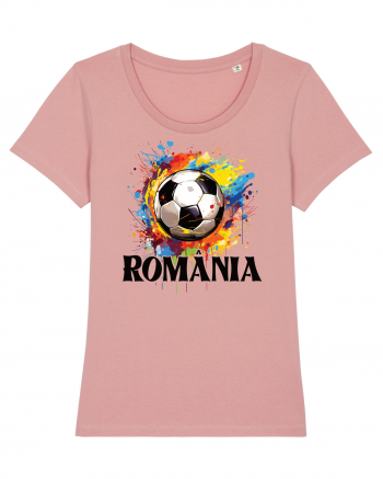 pentru fanii fotbalului românesc - Splashed football v2 Canyon Pink