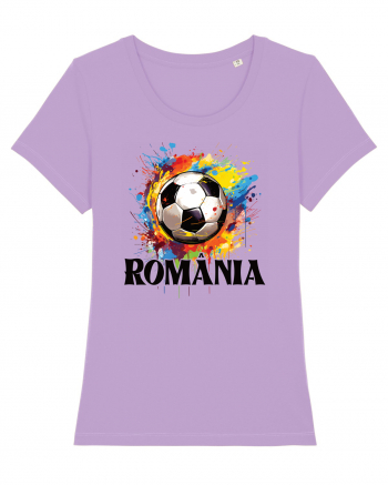 pentru fanii fotbalului românesc - Splashed football v2 Lavender Dawn