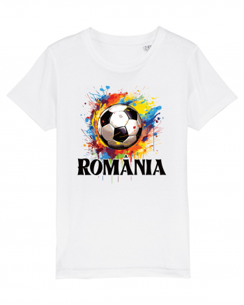 pentru fanii fotbalului românesc - Splashed football v2 White