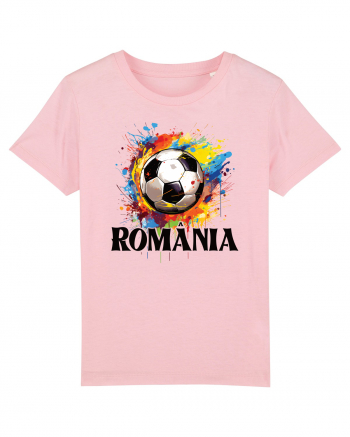 pentru fanii fotbalului românesc - Splashed football v2 Cotton Pink