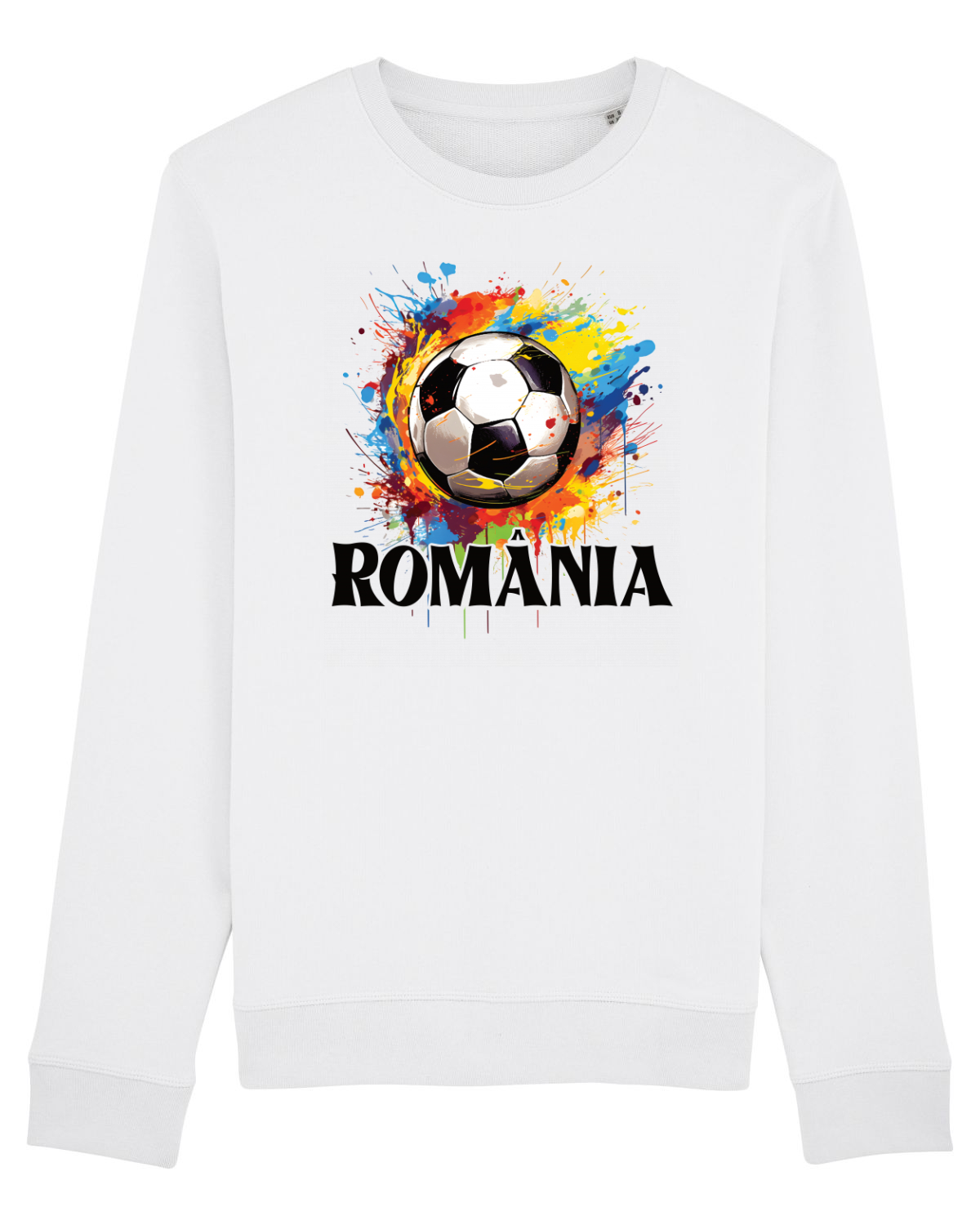 Bluză mânecă lungă Unisex Rise White