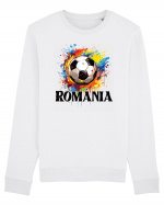 pentru fanii fotbalului românesc - Splashed football v2 Bluză mânecă lungă Unisex Rise