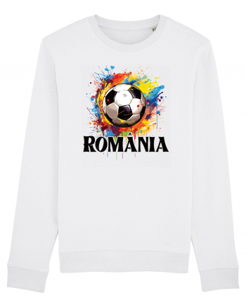 pentru fanii fotbalului românesc - Splashed football v2 White