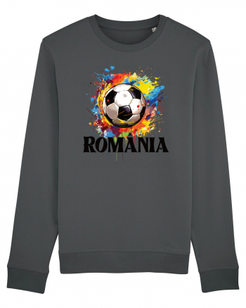 pentru fanii fotbalului românesc - Splashed football v2 Anthracite