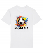 pentru fanii fotbalului românesc - Splashed football v2 Tricou mânecă scurtă Unisex Rocker