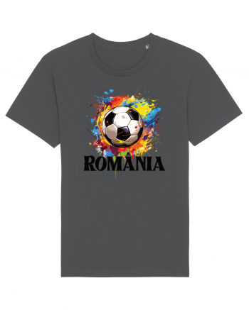 pentru fanii fotbalului românesc - Splashed football v2 Anthracite