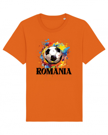 pentru fanii fotbalului românesc - Splashed football v2 Bright Orange